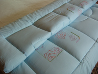 Winter Bettdecke Hellblau